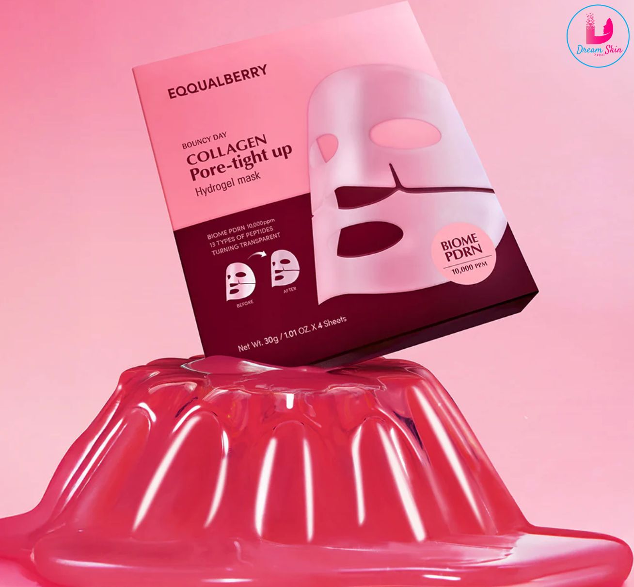 Eqqualberry Collagen Pore-tight up Hydrogel Mask [30g]